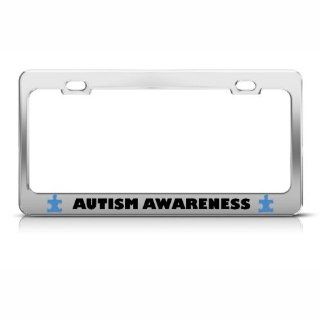 Autism Awareness Metal License Plate Frame Tag Holder Automotive