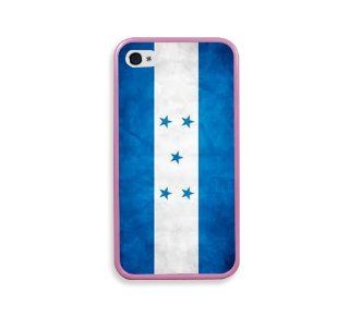 Honduras Flag Pink Silicon Bumper iPhone 4 Case Fits iPhone 4 & iPhone 4S Cell Phones & Accessories