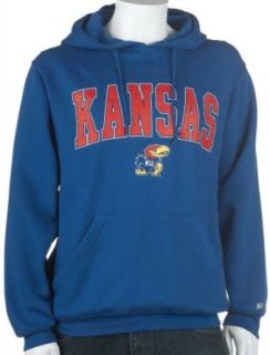 NCAA Kansas Hoodie With Arch and Mascot, Medium, Royal  Athletic Sweatshirts  Clothing