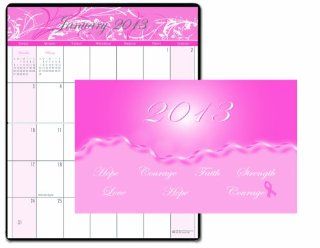 House of Doolittle Breast Cancer Awareness Monthly Pocket Calendar 14 Months December 2012 to January 2014, 3 3/4 x 6 1/4 Inches, Recycled (HOD246)  Personal Organizers 