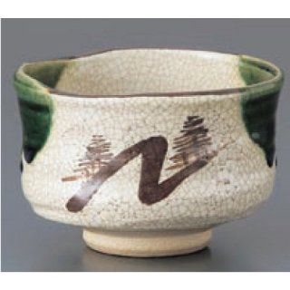 teacup kbu842 16 082 [4.53 x 3.15 inch] Japanese tabletop kitchen dish Oribe tea ceremony bowl bowl (K ceramic work ) [11.5 x 8cm] cafe restaurant tableware restaurant business kbu842 16 082   Teacups