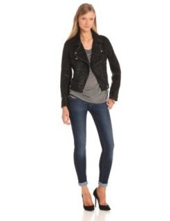 Diesel Women's Kele Lambskin Jacket Leather Outerwear Jackets