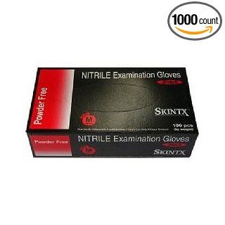 Black Nitrile Powder Free Exam Gloves (Large) Health & Personal Care