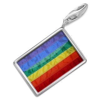 NEONBLOND Charms "Rainbow Flag"   Bracelet Clip On Clasp Style Charms Jewelry