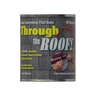 Sashco 14003 "Through the Roof" Elastomeric Roof Sealant 1qt   Clear(pack of 6)   Roofing Accessories  