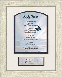 Safely Home Poem with Inspirational Verse 7" X 9"   Single Frames