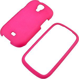 Hot Pink Rubberized Protector Case for Samsung Stratosphere II SCH i415 Cell Phones & Accessories