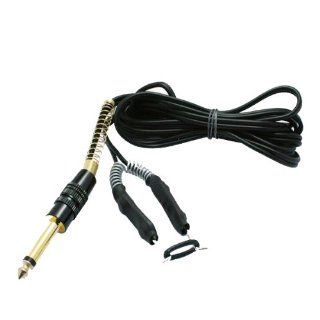 6 Foot SUPER SOFT SILICONE CLIP CORD Autoclaveable Gold Plated Phono Plug   Black Health & Personal Care