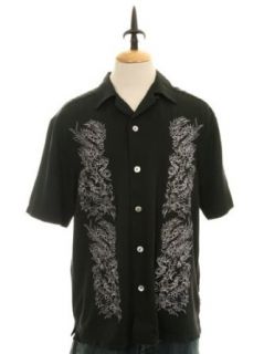 Charlie Sheen Signature Collection Dragon Black (sm) Button Down Shirts Clothing
