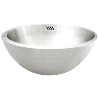 Pegasus PE714103 Round Above Counter Vessel Sink, Brushed Stainless Steel    