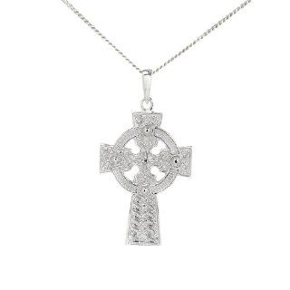 Medium celtic Cross Pendant on a chain Double sided Jewelry