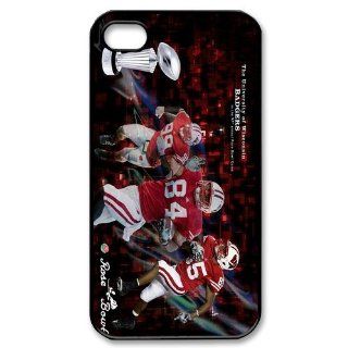popularshow Sports case Wisconsin Badgers ncaa logo for Apple Iphone 4 4S case Cell Phones & Accessories