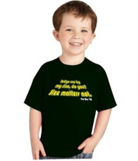 One Liners STAR WARS THE EMPIRE STRIKES BACK "JUDGE ME BY MY SIZE, DO YOU? SIZE MATTERS NOT." MOVIE LINE TODDLER T SHIRT  All Colors Clothing