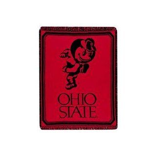 Ohio State Buckeyes Logo 2 Layer Afghan Throw Blanket from Simply Home  Sports & Outdoors