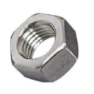 300 Series Stainless Steel Hex Nut, Plain Finish, Mil. Spec. MS51971, 1/2" 13 Thread Size, 3/4" Width Across Flats, 7/16" Thick (Pack of 5)