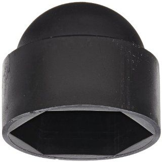 Kapsto GPN 1000 / 8267 Polyethylene Hexagonal Cap, Black, Width Across Flats 16 mm (Pack of 100) Pipe Fitting Protective Caps