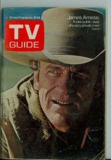 1971 TV Guide January 30 James Arness   Cleveland edition   No Mailing Label Very Good Entertainment Collectibles