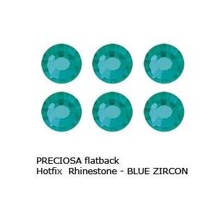  Preciosa Czech Crystal Hotfix Flatback RHINESTONE #43811612 Chaton Rose VIVA12 ss16 ~4mm "BLUE ZIRCON" (50pcs)