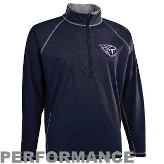 Tennessee Titans jacket  Antigua Tennessee Titans Shadow Half Zip Pullover Jacket   Blue  Sports Fan Outerwear Jackets  Sports & Outdoors