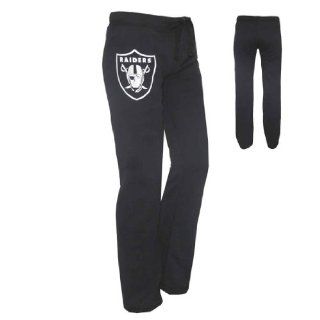 WOMENS Pink Victoria's Secret NFL Oakland Raiders Cotton Sleepwear / Pajama Pants   Black (Size L) Sports & Outdoors