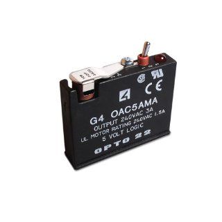 Opto 22 G4OAC5MA G4 AC Output with Manual/Auto Switch, 12 140 VAC, 5 VDC Logic, 4000 Volts I/O Isolation, 12 mA Logic Input Current Io Modules