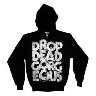 DROP DEAD GORGEOUS   Stacker   Black Zip Up Hoodie   size XL Clothing