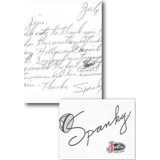GEORGE 'SPANKY' MACFARLAND PERSONAL LETTER Entertainment Collectibles