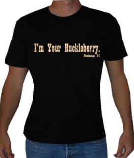 Tombstone "I'm Your Huckleberry" Mens Movie Line T Shirt Novelty T Shirts Clothing