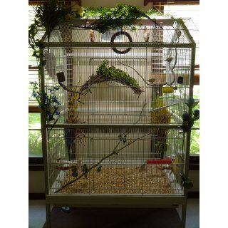 Prevue Pet Products F030 Aviary Flight Cage, White  Finch Flight Cage 
