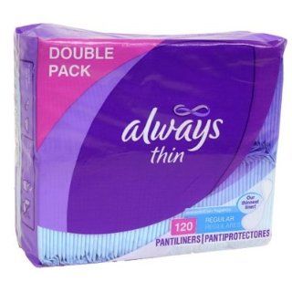 Always Thin Regular Pantiliners   120 CT Health & Personal Care
