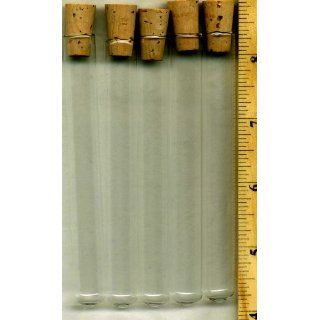 60, CLEAR, GLASS, MINI VIALS, VIALS, are 4" TALL x 3/8" ACROSS with, 60, CORKS, UPC078807162611 Science Lab Sample Vials