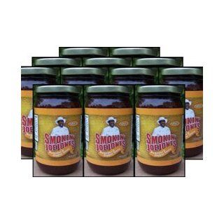 Spicy Barbecue Sauce by Smokin' Joe Jones Spicy Flavor 12 Pack of 18 oz. jars. Cayenne and black pepper added for a little heat, no habanero or jalapeno peppers used, so this won't burn your lips. Sweetened with wild honey. No brown sugar means thi