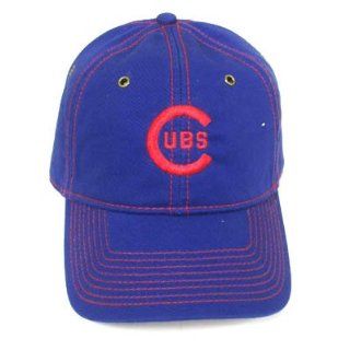 MLB CHICAGO CUBS BLUE RED LOGO COTTON HAT CAP ADJ NEW  Sports Fan Baseball Caps  Sports & Outdoors