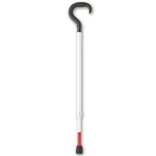 Ambutech Adj. Support Cane  29 37 in. White Red Health & Personal Care