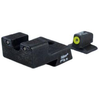 Trijicon 1911 Novak Cut HD Night Sight Set (Yellow Front Outline)  Laser Sights  Sports & Outdoors