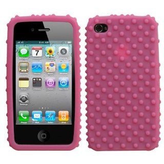 Soft Skin Case Fits Apple iPhone 4 4S Solid Dark Blue with Dots Skin AT&T (does NOT fit Apple iPhone or iPhone 3G/3GS or iPhone 5/5S/5C) Cell Phones & Accessories