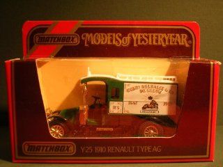 Matchbox Models of Yesteryear Y 25 1910 Renault Type AG "Gebrs Delhaize & Cie De Leeuw" 138 Scale Diecast Toys & Games