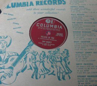 Because of You / I Won't Cry Anymore [78rpm Single] Music