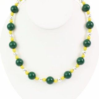 Seasons Jewelry Oregon Beaded Necklace (Also Perfect for Green Bay Packers)
