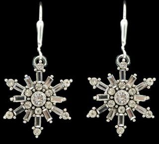 From the Heart Beautiful Christmas Snowflake Earrings. Clear Faceted Crystals Sparkle & Reflect Light Approximately 1.5 inches long & 1 1/4 inch wide Gift Boxed.Celebrate Christmas & Give these to the Woman you LoveThey Sparkle  Sports Fan