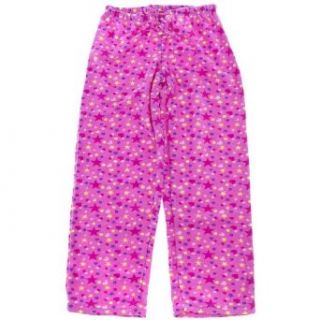 Intimateco Pink Stars Fleece Pajama Pants for Women L