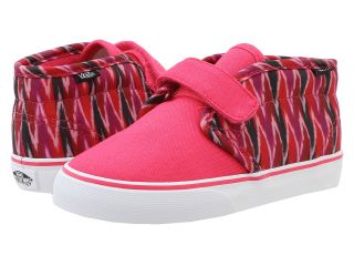 Vans Kids Chukka V Raspberry/True White) Girls Shoes (Pink)