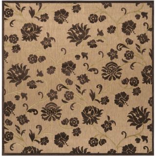 Meticulously Woven Patricia Transitional Floral Indoor/ Outdoor Area Rug (76 X 76)