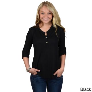 Hailey Jeans Co. Juniors Roll sleeve Knit Top
