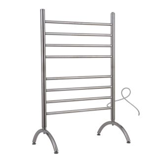 Barcelona Free Standing 8 bar Brushed Stainless Towel Warmer