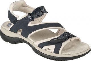 Womens Dr. Scholls Angeles   Navy Leather/Fabric Sandals