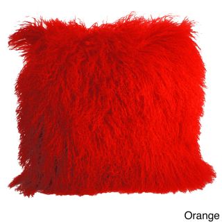 Pur Cashmere Cashmere Showroom Mongolian Pillow Cover Orange Size 18 x 18