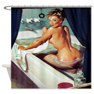  Wet Soap Suds Dolly Shower Curtain