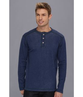 Tommy Bahama Denim Quick Draw Henley Mens Long Sleeve Pullover (Blue)