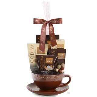 Godiva Warmer Holiday Gift Basket, Gold & Brown  Chocolate Assortments And Samplers  Grocery & Gourmet Food